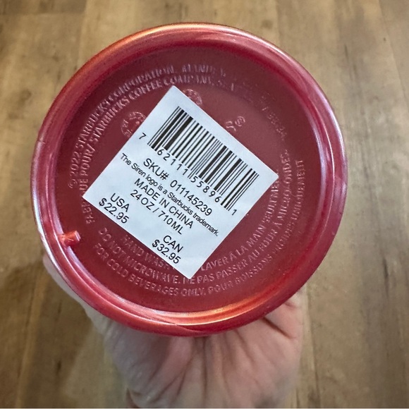 Starbucks Pink Pearl Shell Mermaid Tumbler Cold Cup - Picture 4 of 6